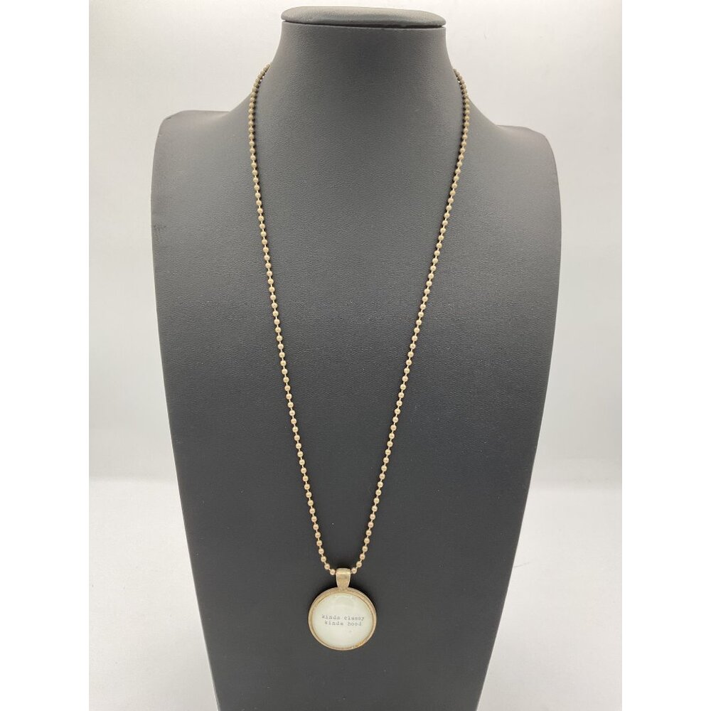 Kinda Classy Kinda Hood Pendant Necklace With Beaded Chain